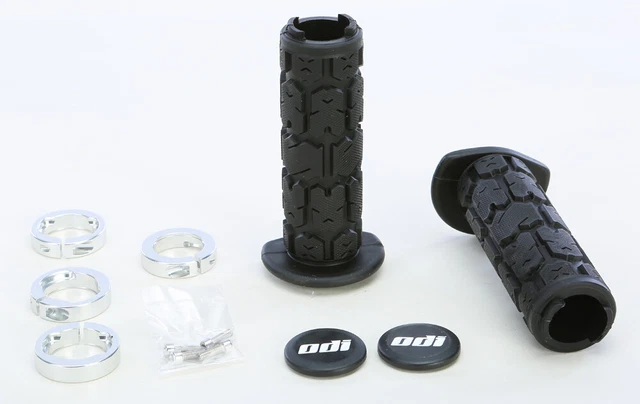 ODI J31RGB-S Atv Rogue Lockon Grip 120Mm Black/Silver Made in USA