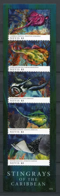 Nevis 2012 Rochen Stingrays Meerestiere Meeresleben Postfrisch MNH