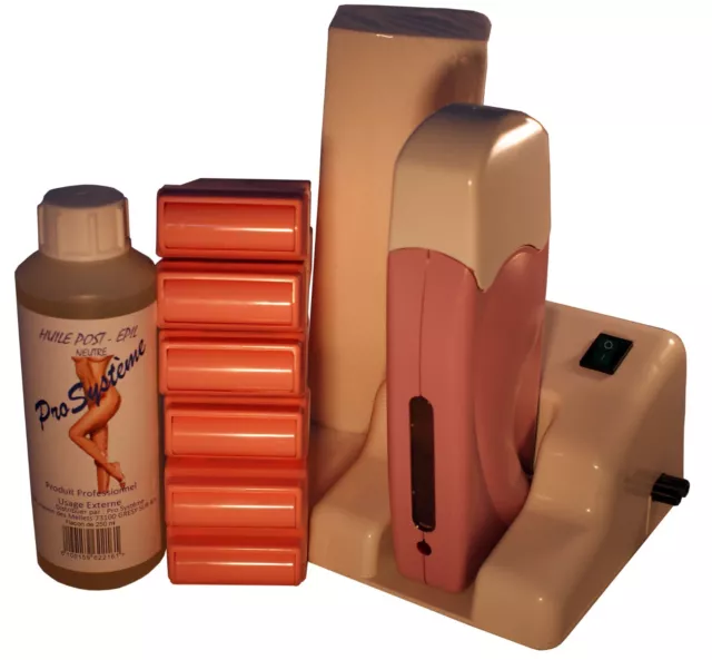 Kit D'épilation Modulaire Complet À La Cire Jetable Rose En Roll-0N