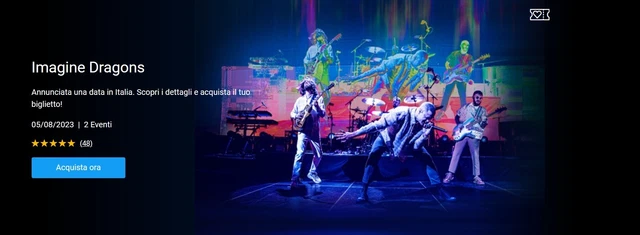 Biglietto Imagine Dragons Roma