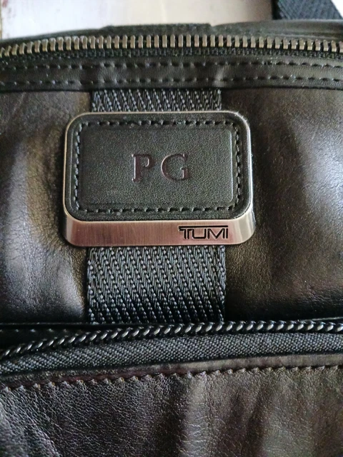 Tumi Barton Black Leather Crossbody Small Men's Messenger Bag Alpha Bravo 3