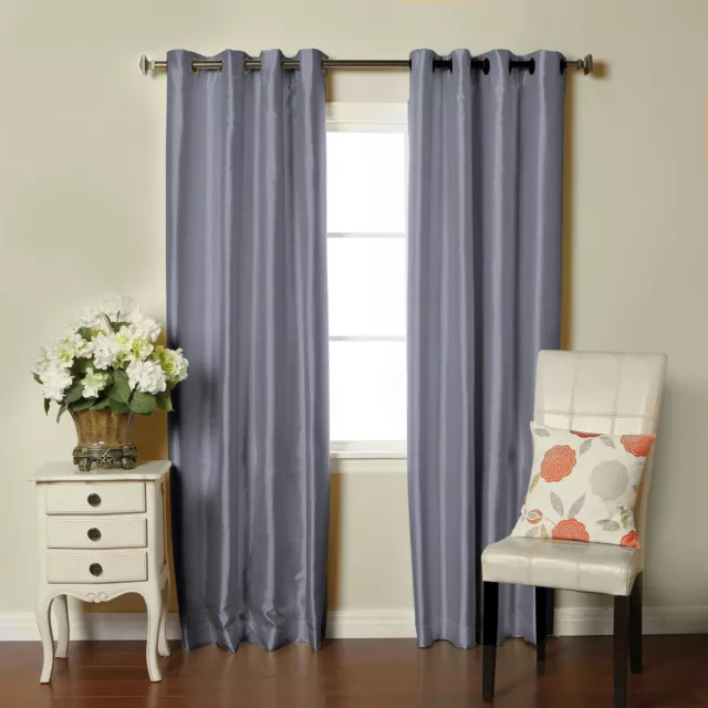 Brielle Home® Fortune Faux Dupioni Silk Lined Curtain Panel 3