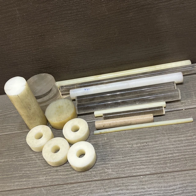 Poly Rod Lathe Machine Turning Lathe Stock White, Clear Round Bar