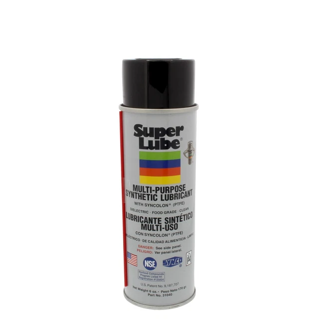 Super Lube 31040 Lube Teflon Lube 6oz Aerosol