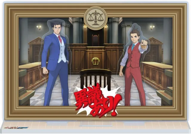 Ace Attorney 4 5 6 Acrylic Stand Diorama Capcom Japan New Gyakuten Saiban Holder