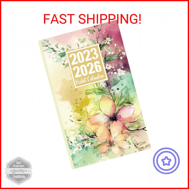 20232026 POCKET CALENDAR 3 Year Monthly Planner for Purse from July