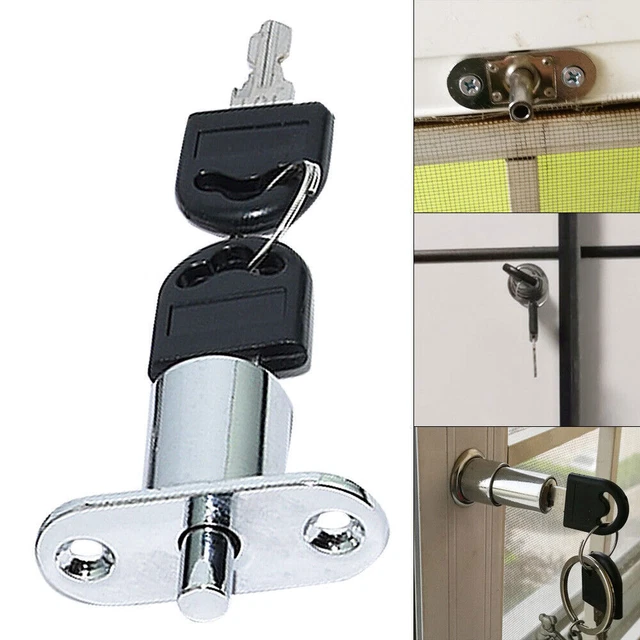 10x Furniture Cabinet Display Case Showcase Sliding Glass Door Lock W/ Keys