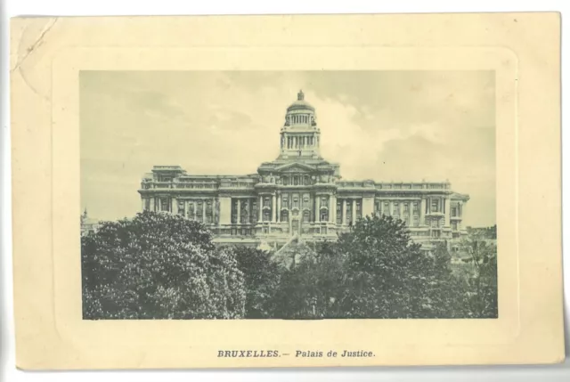 CPA Carte Postale Ancienne BELGIQUE, BRUXELLES, Palais de Justice, circulée 1910