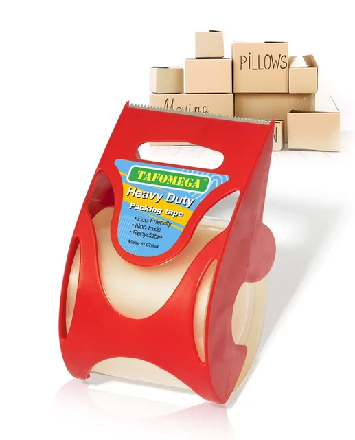 Clear Packing Tape-Heavy Duty Packing Tape for Moving Boxes-No Noise Packaging T