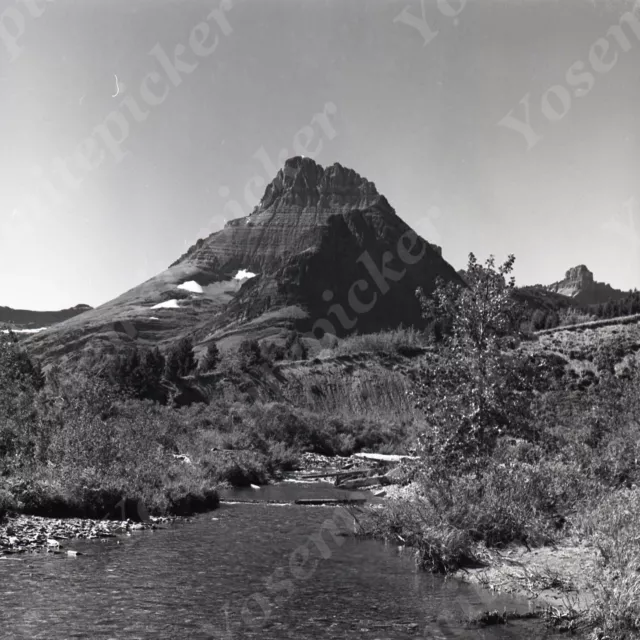 a15 Original Negative 1966 Glacier Park swift current Moutain view 853a