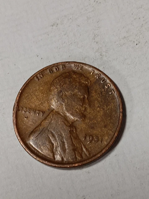 👉1931  Wheat Penny  G/Vg