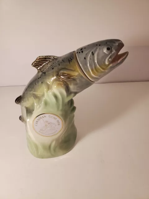 Jim Beam 1976 Trout Canadian Game Fish Conservation Decanter Regal China