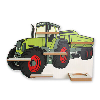 Tractor | Estantería de colección para caja de música y figuras para habitación infantil | de MDF