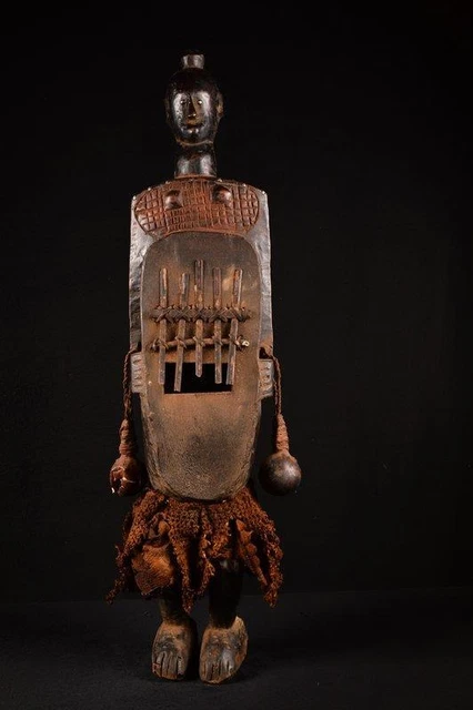 21857 A Primitive Large African Fang Balafon Music Instrument Gabon