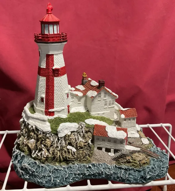 Harbour Light “East Quoddy Light  Canada” #708 Christmas 1999. Signed #9553