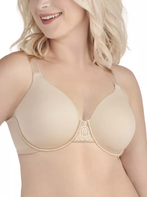 NWT Vanity Fair 40D Beautiful Benefit Contour Back Smoother Bra 76380 Beige Nude