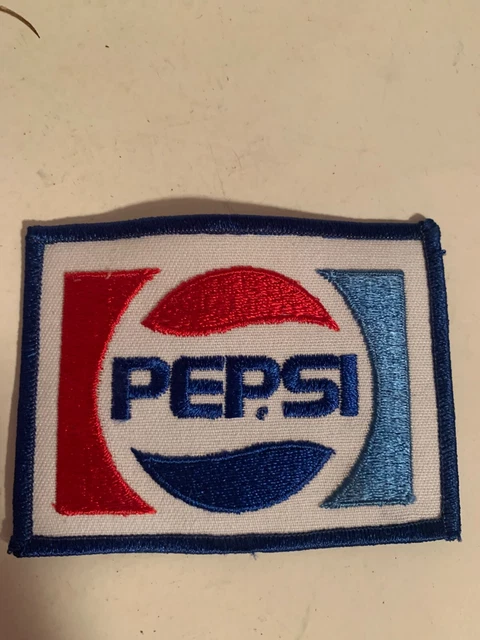 Vintage PEPSI-COLA PEPSI EMBROIDERED PATCH 1987 LOGO