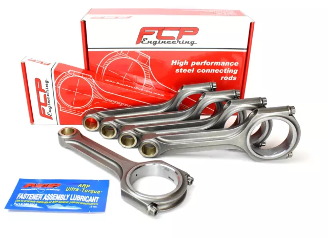 FCP X-BEAM FORGED STEEL CONNECTING RODS 155mm FOR AUDI 2.2T- 2.5 2.6 20V STROKER