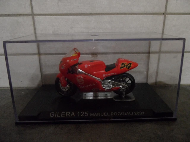 IXO DEAGOSTINI 1:24 Gilera 125 Manuel Poggiali 2001 modèle moto EUR 11