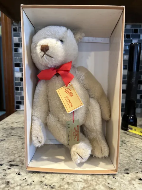 Hermann Mohair Teddy Bear - Signed By Helen Sieverling 1930 Replica / 12” Nib