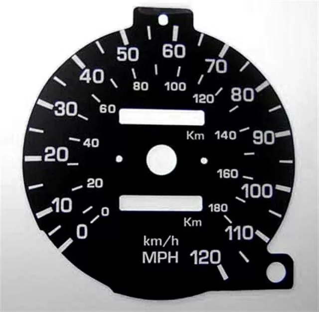 Lockwood Speedo Conversion Dial KMH to MPH Fits: Mazda MX-5 MK1 1989 - 1997