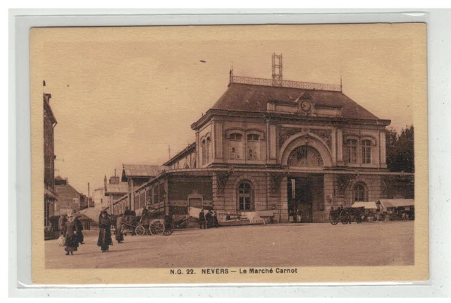 58 Nevers #10493 Le Marche Carnot Nâ° 22 Devant La Gare