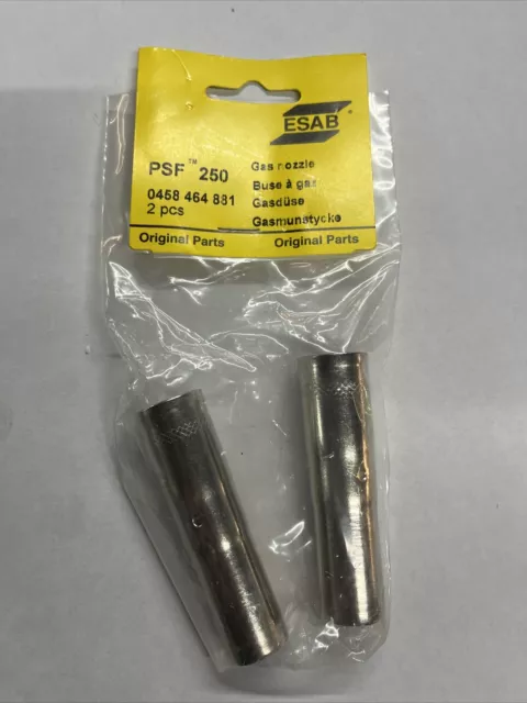 Genuine ESAB PSF 250 0458464881 Gas Nozzle 2 Pack