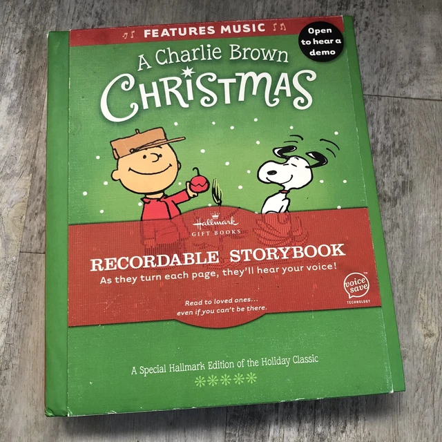 HALLMARK PEANUTS A Charlie Brown Christmas RECORDABLE STORYBOOK 2011