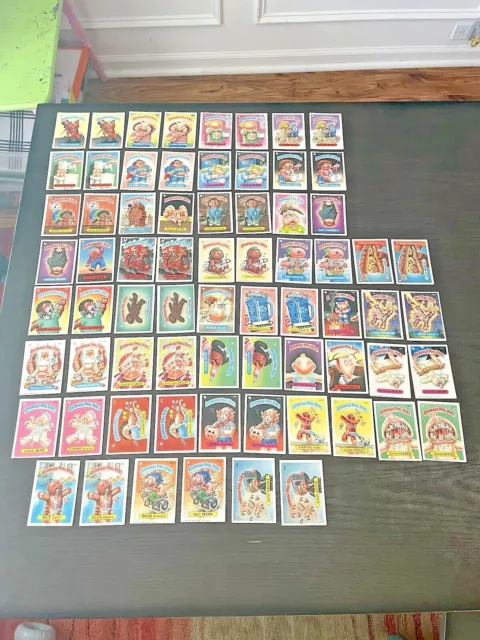 Garbage Pail Kids OS 5 Partial Set 70 Cards Used RARE ERROR 196a Dangling Dolly