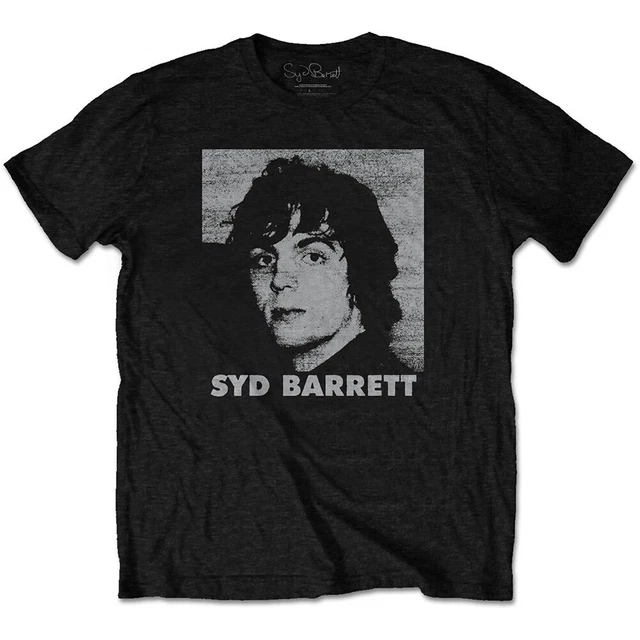 T-shirt Gildan Nera Unisex Con Stampa PINK FLOYD Syd Barrett Cool Coin Di V.K.G - Foto 1
