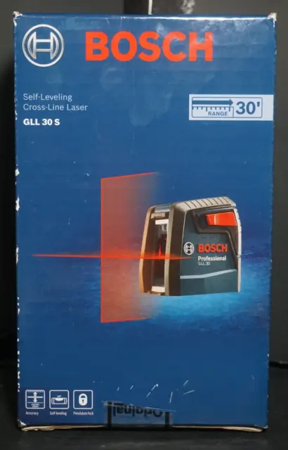 (RI4) Bosch GLL 30 S Self-Leveling Cross-Line Laser
