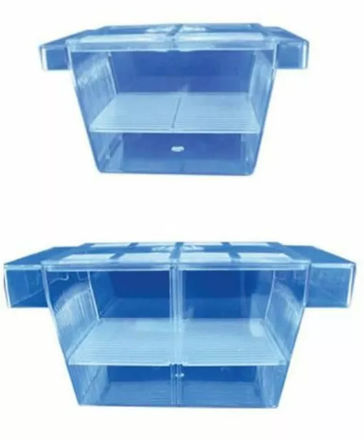 Hidom Aquarium Fish Breeding Box Live Bearer Fry Tank Hatchery Baby Trap 2 Sizes