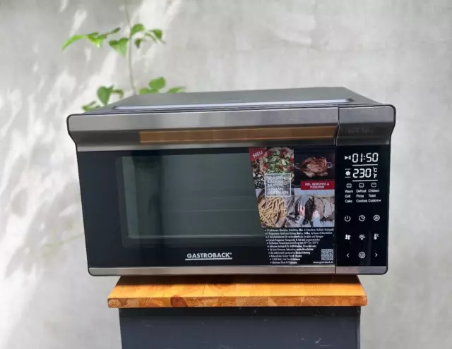 Gastroback 42814 Minibackofen Ofen mit Grill Pizzaofen Backofen Umluft Touch 26L