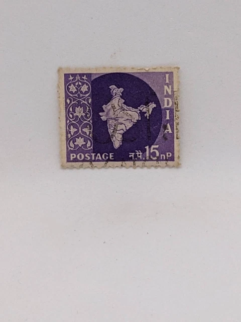 1958 INDIA MAP Of India 15 Naya Paisa Postmark Stamp £2.88 - PicClick UK