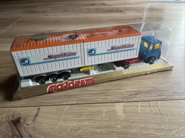 CAMION DE LIVRAISON conteneurs Majorette Double 300 Trans Continent