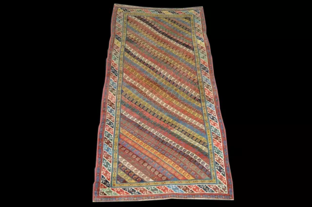 Antik! Um 1890 Gendje 236x113 Schirwan Kazak Kaukasus Rug Carpet Orientteppich