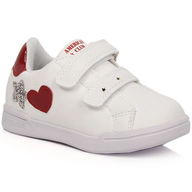 White American Club 125/23 girls' sports shoes with touch fastener