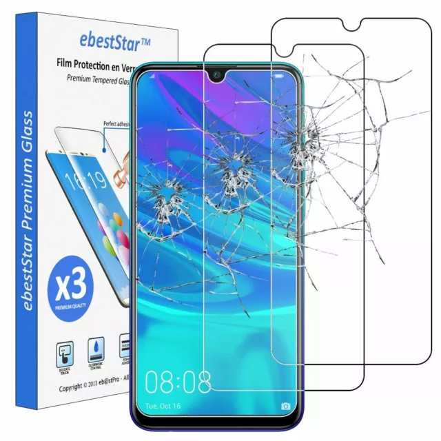 Packx3 Vitre en Verre trempé Huawei P Smart 2019 Film Protection Ecran