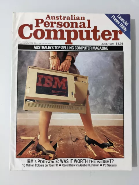 Australian Personal Computer APC Magazine IBM Portable - June 1989 retro pc mag