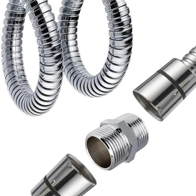 Aggiorna la tua doccia con questo connettore tubolare in acciaio inox G1/2 resistente