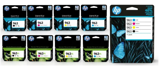 Original Tinte Patronen HP 963 963XL für Drucker OfficeJet Pro schwarz Color