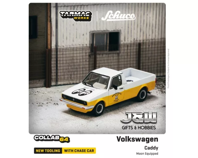 Tarmac Works X Schuco Volkswagen Caddy Mond Ausgestatteter Mondaugen 1/64