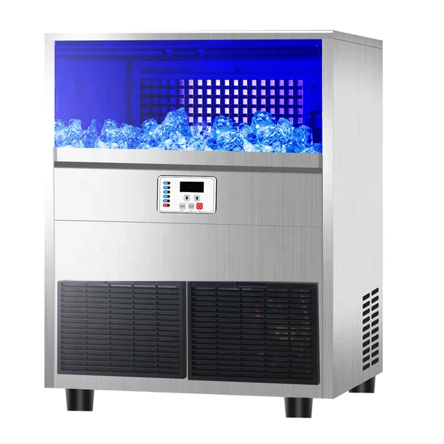 220LBs/24H Commercial Ice Maker Ice Cube Machine 108 Ice Tray 760W Undercounter