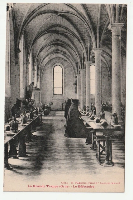 SOLIGNY LA TRAPPE - Orne - CPA 61 - La Grande Trappe Monastere Refectoire