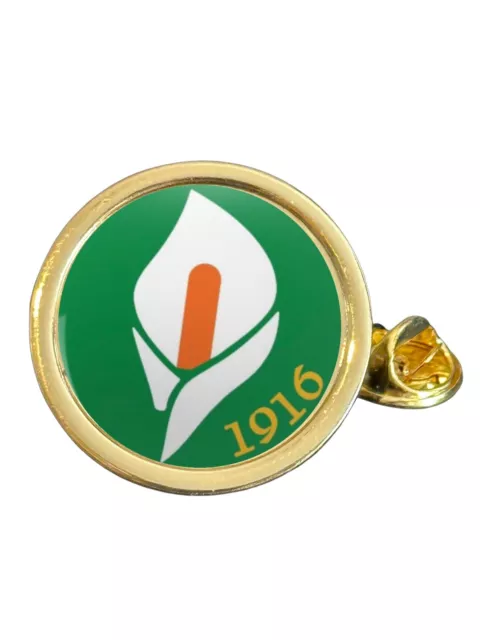 Easter Rising 1916 Lilly Gold Plated Domed Lapel Pin Badge in Bag