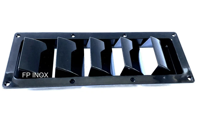 Grille De Prise D'air Inox 316 à Lamelles Réglables - Dimensions 152 X 76 Mm, Neuf Sous Blister