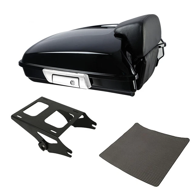 Razor Trunk Backrest Two Up Mount Rack Fit For Harley Touring Tour Pak 2014-2023