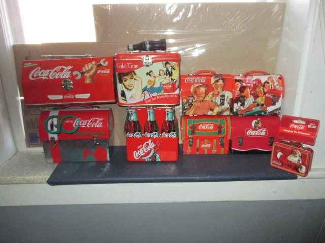 Awesome Lot of 9 Coca-Cola, Lunchboxes, Great Selection, No Duplicates, LOOK!