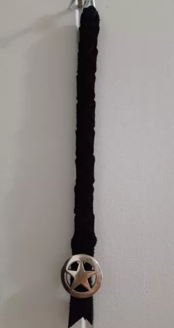 Peterbilt & Kenworth / Ranger Star concho/black leather/ 6 Inch Horn Pull