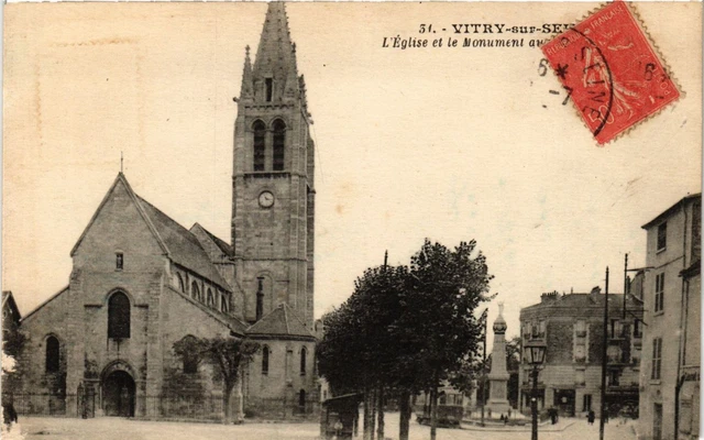 CPA AK VITRY-sur-SEINE - Church and Monument to (390169)